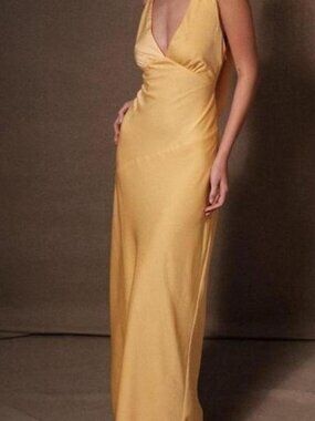 Meshki yellow maxi dress
